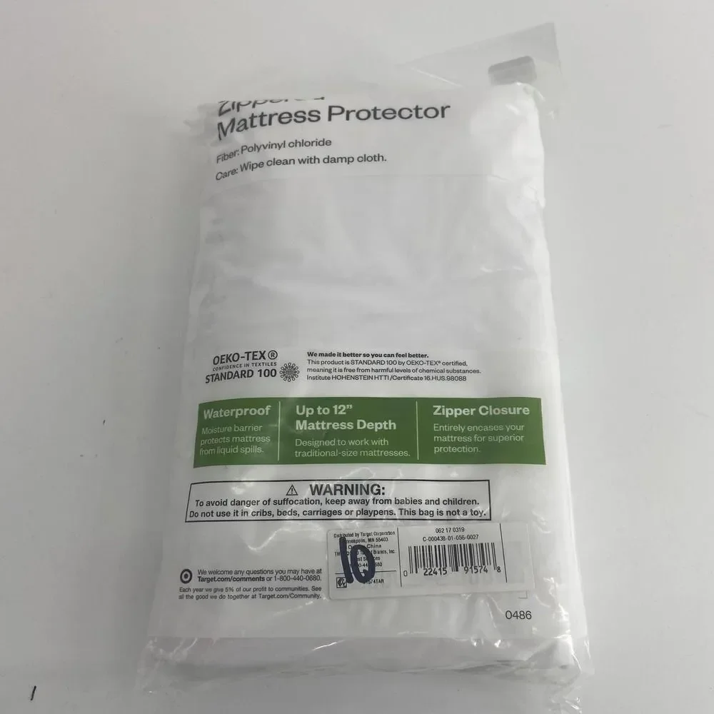 Target White Room Essentials Queen Mattress Cover Protector Zip NEW